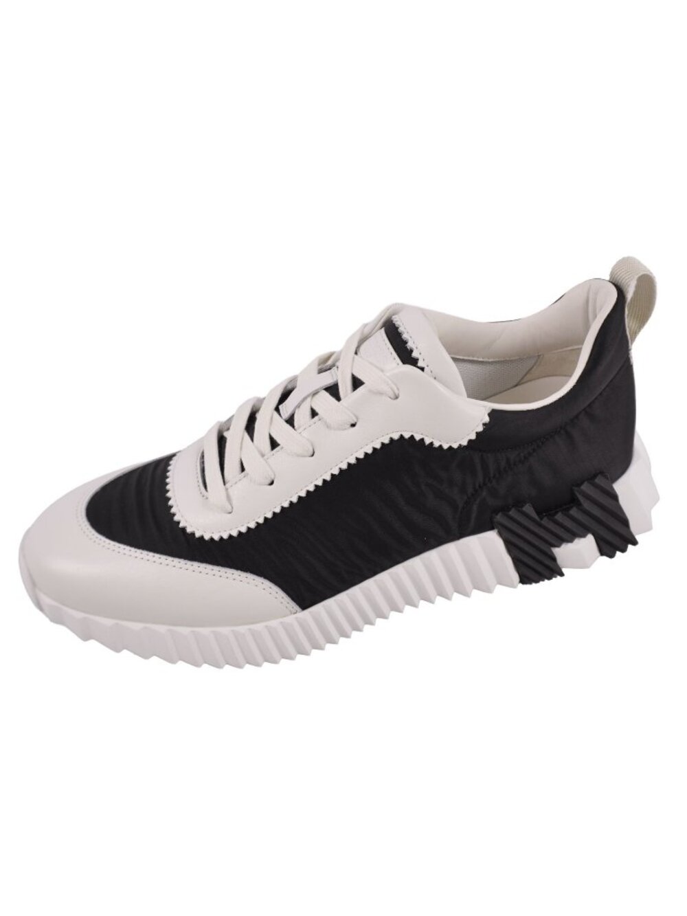 Hermes Sneakers Bouncing Leather Shoes Suede Black
